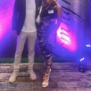 Zara tie dye maxi dress